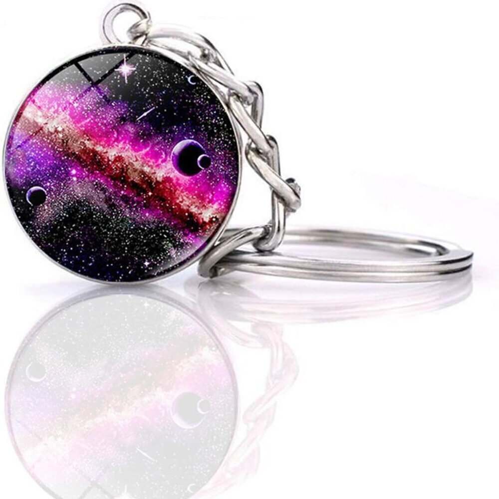 Solar System Planet Keychain Alloy Glow in Dark Unisex Gift Accents